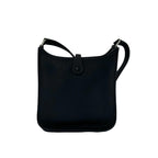 Hermes Evelyne TPM Logo Taurillon Clemence Mini Shoulder Bag Pochette Blue — view 3