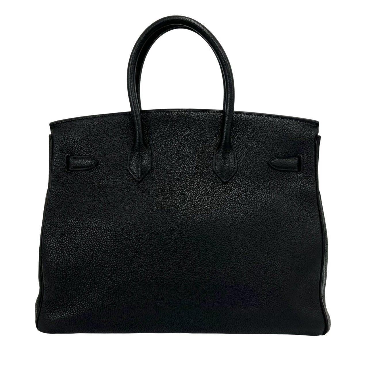Hermes with Key Birkin 35 Togo Leather Tote Black — view 3