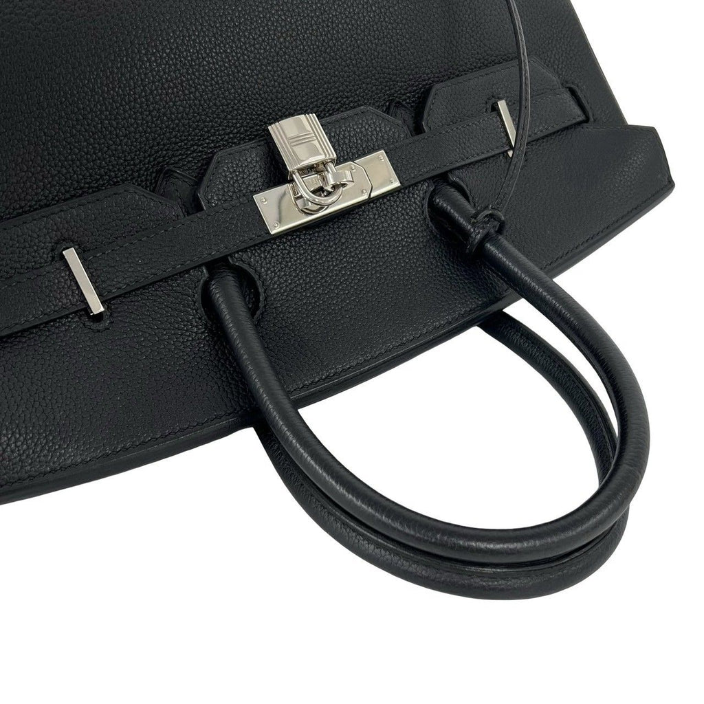 Hermes with Key Birkin 35 Togo Leather Tote Black — view 4