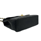 Chanel With Vintage Big Quilted CC Logo Lambskin Shoulder Bag Black — view 7