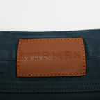 Hermes Series Button Green Denim Pants 44 — view 6