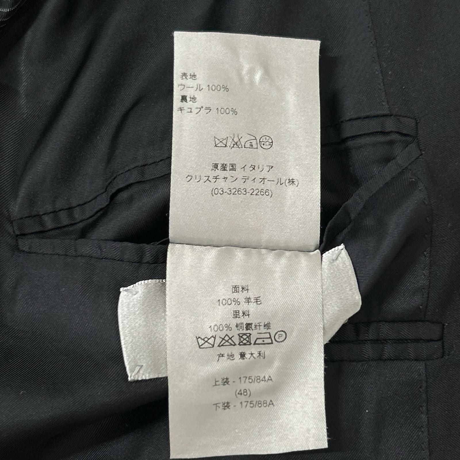 Dior Homme Classic Narrow Lapel Tailored Jacket Black 48 — view 6