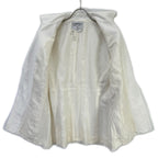 Chanel Vintage White Gold Button Tailored Jacket 44 — view 3