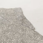 Chanel Logo Print Ramie Short Sleeve Blouse 40 — view 7