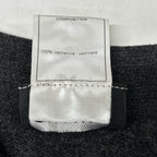 Chanel Collared Knit Top Cashmere Shell Button Gray 38 Sweater — view 5