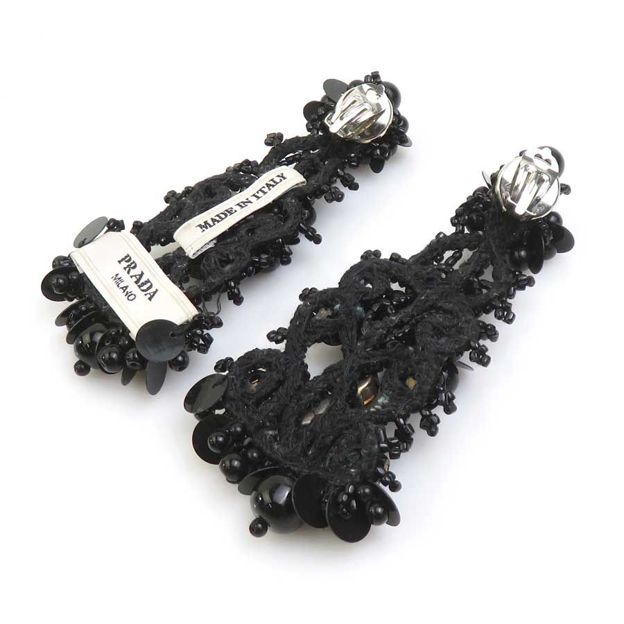 Prada Earrings Black — view 3
