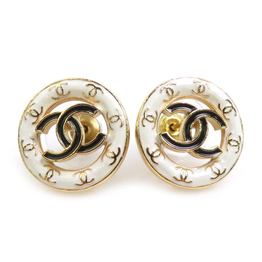 Chanel Earrings White Gold