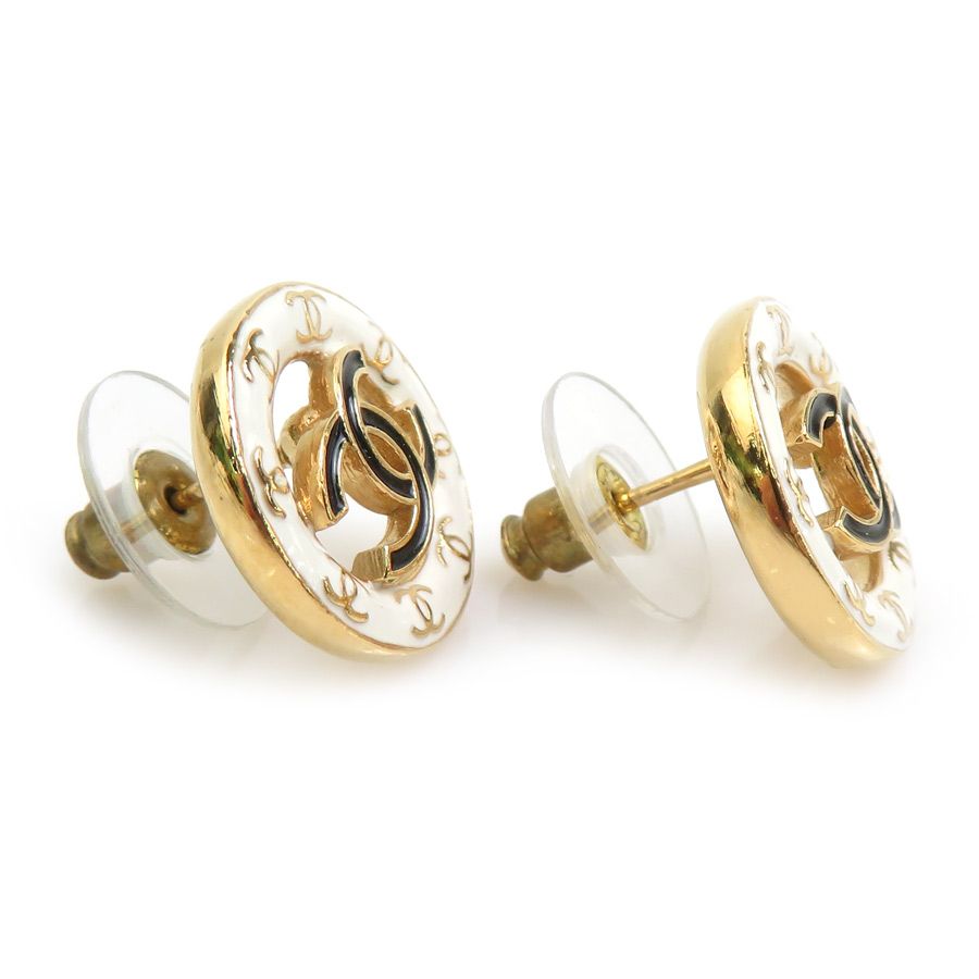Chanel Earrings White Gold — view 3