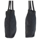 Prada Tessuto Black Silver Nylon Tote Shoulder — view 7
