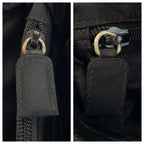 Prada Tessuto Black Silver Nylon Tote Shoulder — view 5
