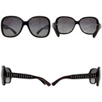 Prada Sunglasses Oval Acetate Studded Bordeaux Eyewear Side Logo — view 2