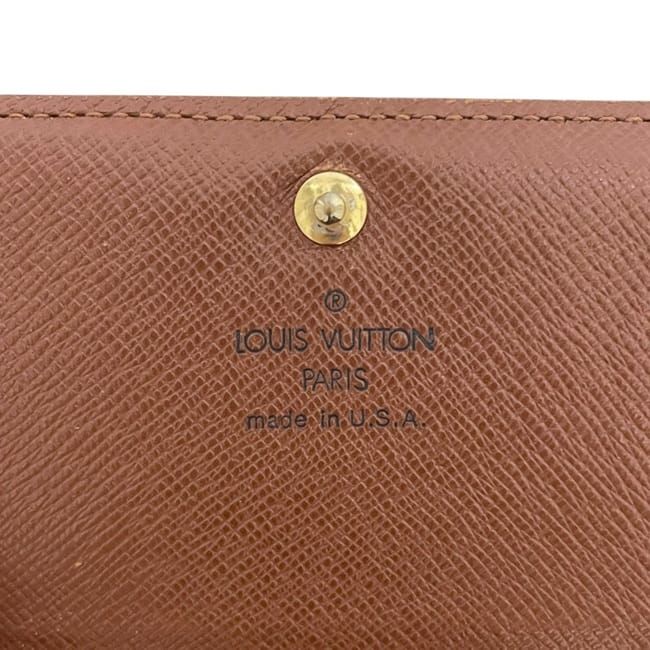 Louis Vuitton Bifold Wallet Portmonevier Tresor Monogram Brown — view 4