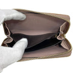 Gucci Coin Case Pouch Micro Guccissima Patent Leather Beige GG Zipper — view 4