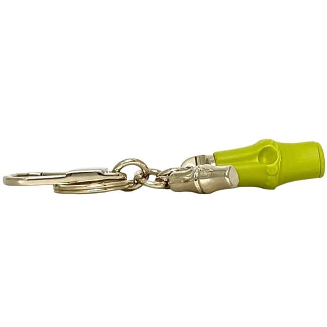Gucci Charm Bamboo Metal Light Green Gold Yellow Keychain — view 3