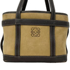Loewe Mini Bag Anagram 29 Suede Leather Beige Brown — view 9