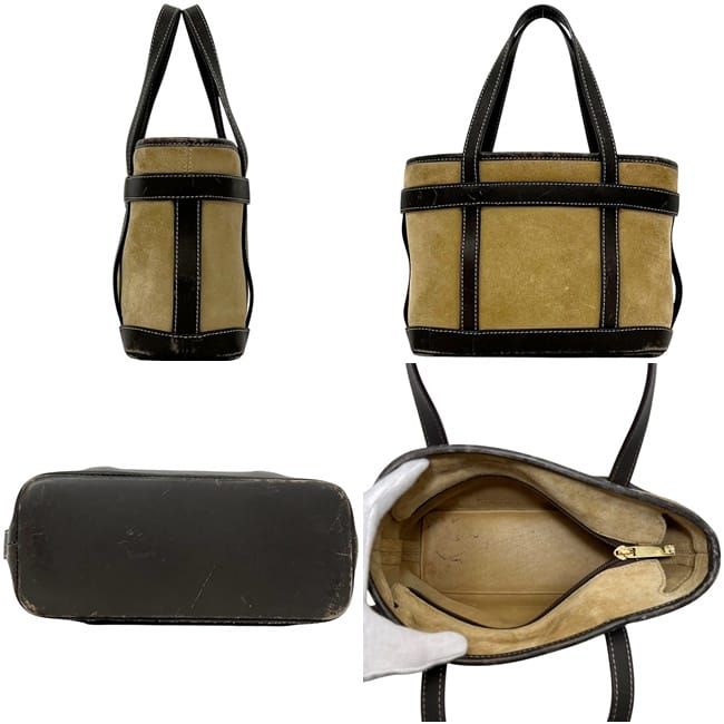 Loewe Mini Bag Anagram 29 Suede Leather Beige Brown — view 2