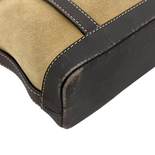 Loewe Mini Bag Anagram 29 Suede Leather Beige Brown — view 7