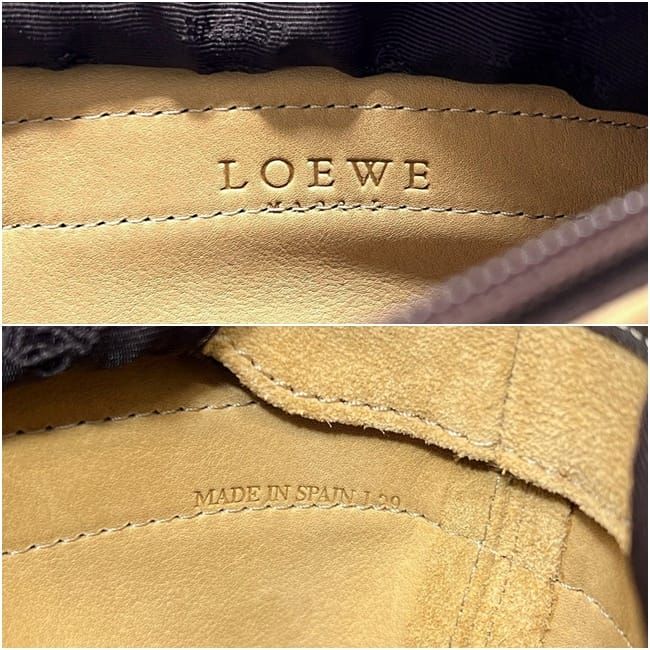 Loewe Mini Bag Anagram 29 Suede Leather Beige Brown — view 3