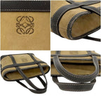 Loewe Mini Bag Anagram 29 Suede Leather Beige Brown — view 5