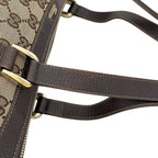 Gucci Tote GG Canvas Leather Beige Brown — view 9