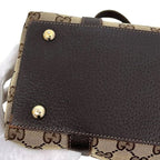 Gucci Tote GG Canvas Leather Beige Brown — view 6