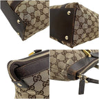 Gucci Tote GG Canvas Leather Beige Brown — view 7