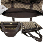 Gucci Tote GG Canvas Leather Beige Brown — view 8