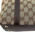Gucci Tote GG Canvas Leather Beige Brown — view 5