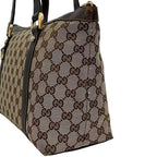Gucci Tote GG Canvas Leather Beige Brown — view 4