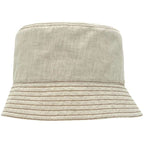 Prada Hat Bakeha Denim Bucket Hat Cotton Ecru Beige Natural White — view 3