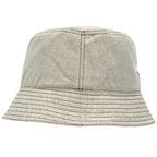 Prada Hat Bakeha Denim Bucket Hat Cotton Ecru Beige Natural White — view 4