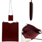 Hermes Shoulder Bag Pochette Onimetou Leather Box Calf Rouge Ash Bordeaux — view 2