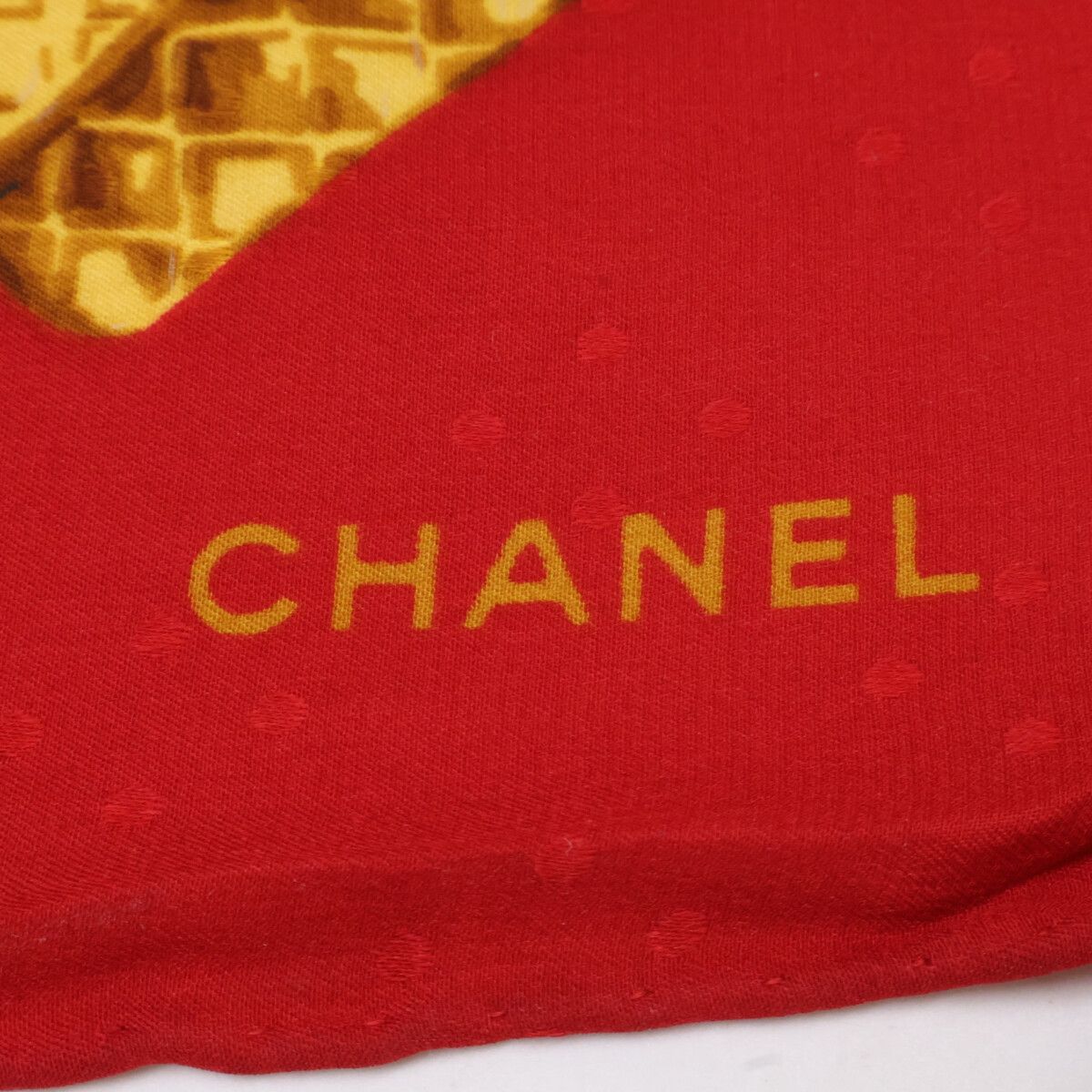 Chanel Vintage CC Logo All Over Print Silk Scarf — view 2
