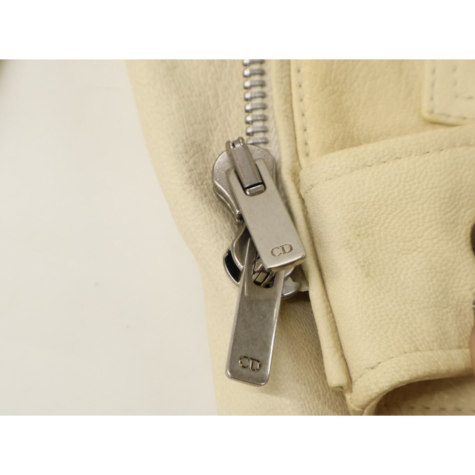 Dior Swords Bee Goat Leather Double Rider's Jacket — view 8