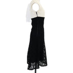 Dior Flower Lace Neck Sleeveless Dress