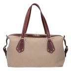 Prada Logo Jacquard Leather Handbag — view 2