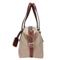 Prada Logo Jacquard Leather Handbag