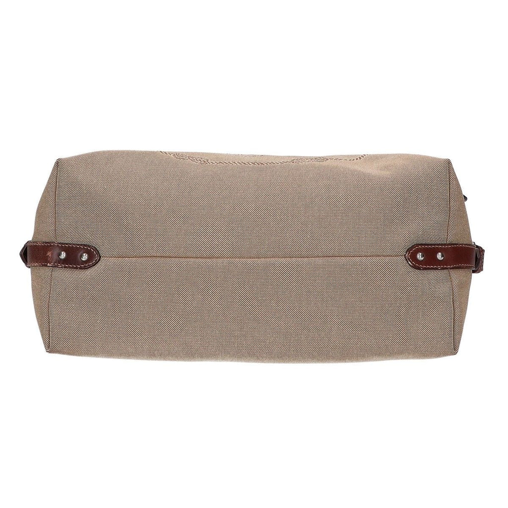 Prada Logo Jacquard Leather Handbag — view 4