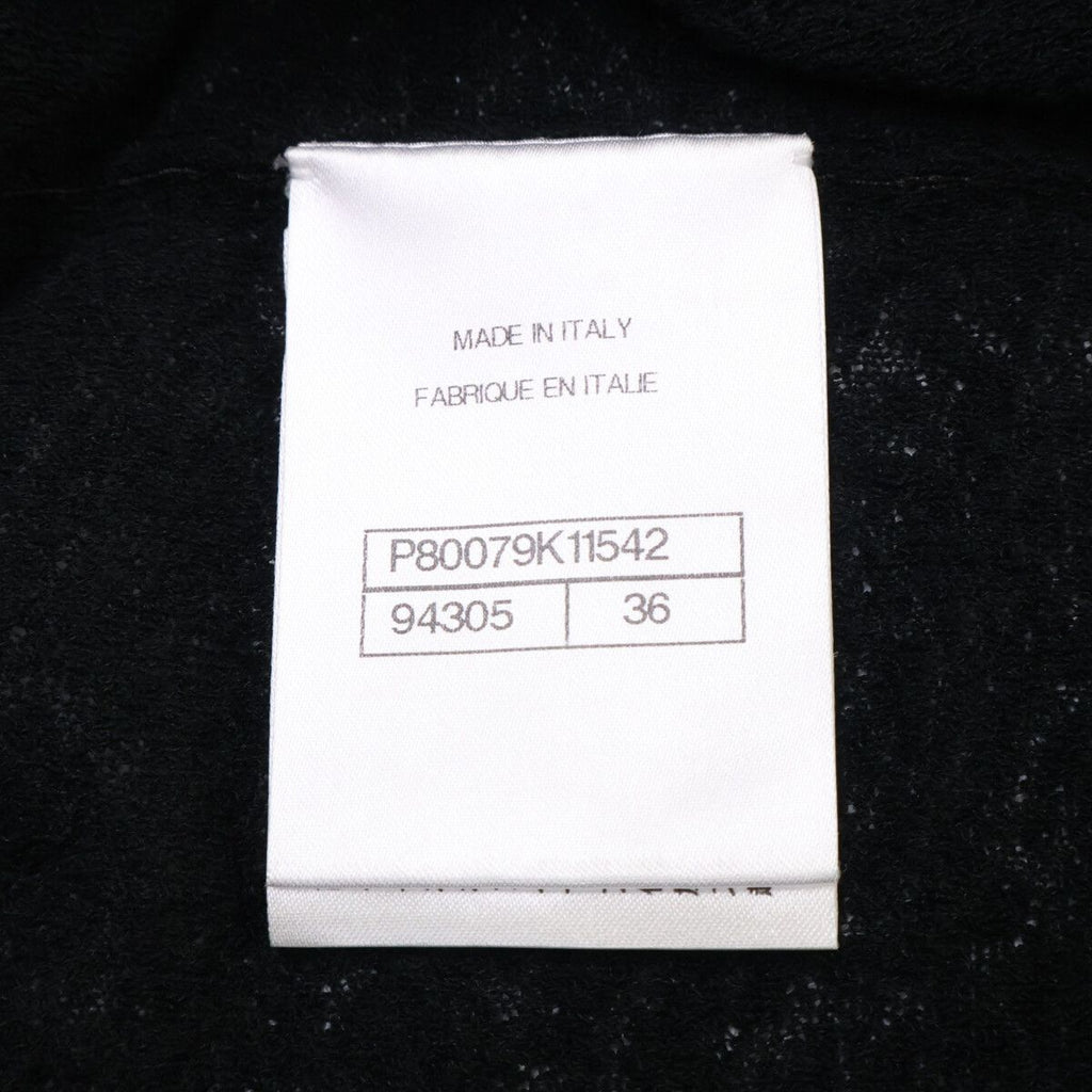 Chanel Pret a Porter Collection Rhinestone Button Ruffle Cardigan 36 — view 5