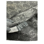 Gucci GG Gray Black Fringe Scarf — view 4