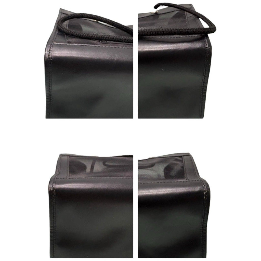 Fendi Mesh Black Gold Leather Tote — view 5