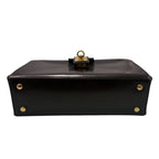 Celine Calf Leather Black Gold Box Handbag — view 4
