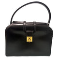 Celine Calf Leather Black Gold Box Handbag