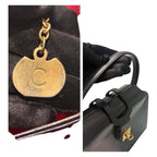 Celine Calf Leather Black Gold Box Handbag — view 8