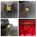 Celine Calf Leather Black Gold Box Handbag — view 6