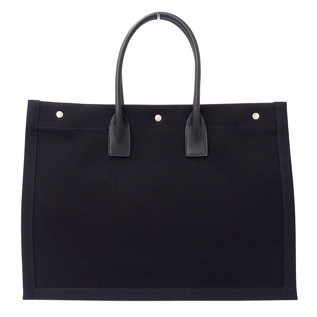 Saint Laurent Tote Liv Ghosh Large Canvas Black Logo — view 2