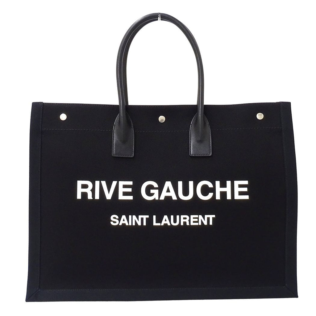 Saint Laurent Tote Liv Ghosh Large Canvas Black Logo