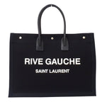 Saint Laurent Tote Liv Ghosh Large Canvas Black Logo