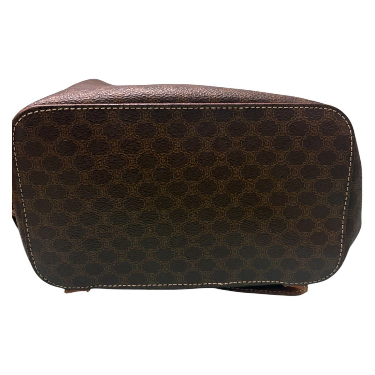 Celine Macadam Brown Gold Backpack — view 5