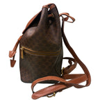 Celine Macadam Brown Gold Backpack — view 3
